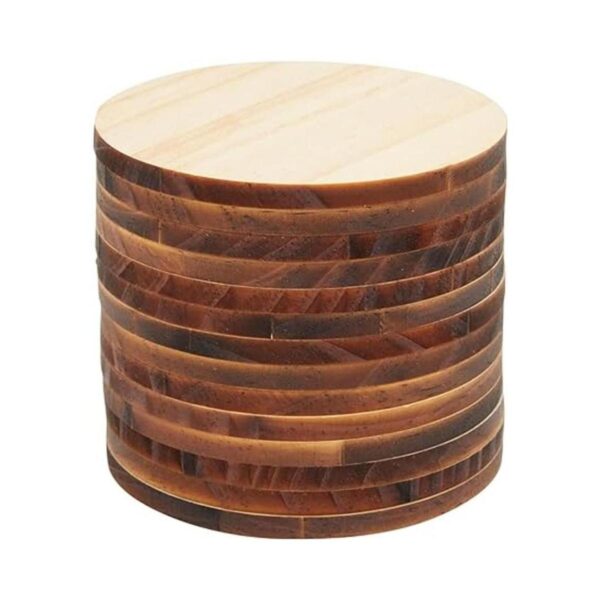 Círculos de madera sin terminar para manualidades