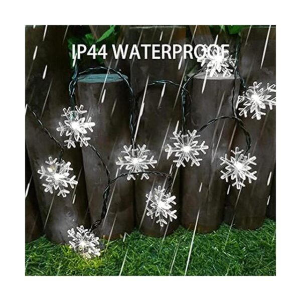 Dazzle Bright 100 luces LED solares de copo de nieve para_2