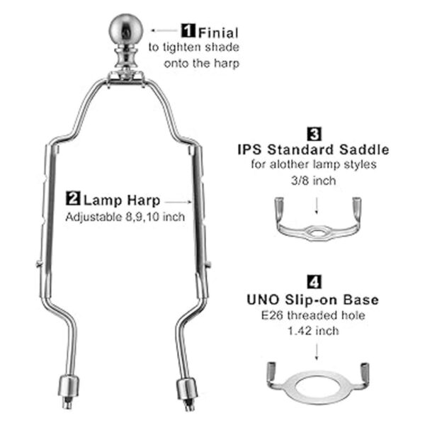 Kit de soporte de pantalla de lámpara de 8 9 10 pulgadas