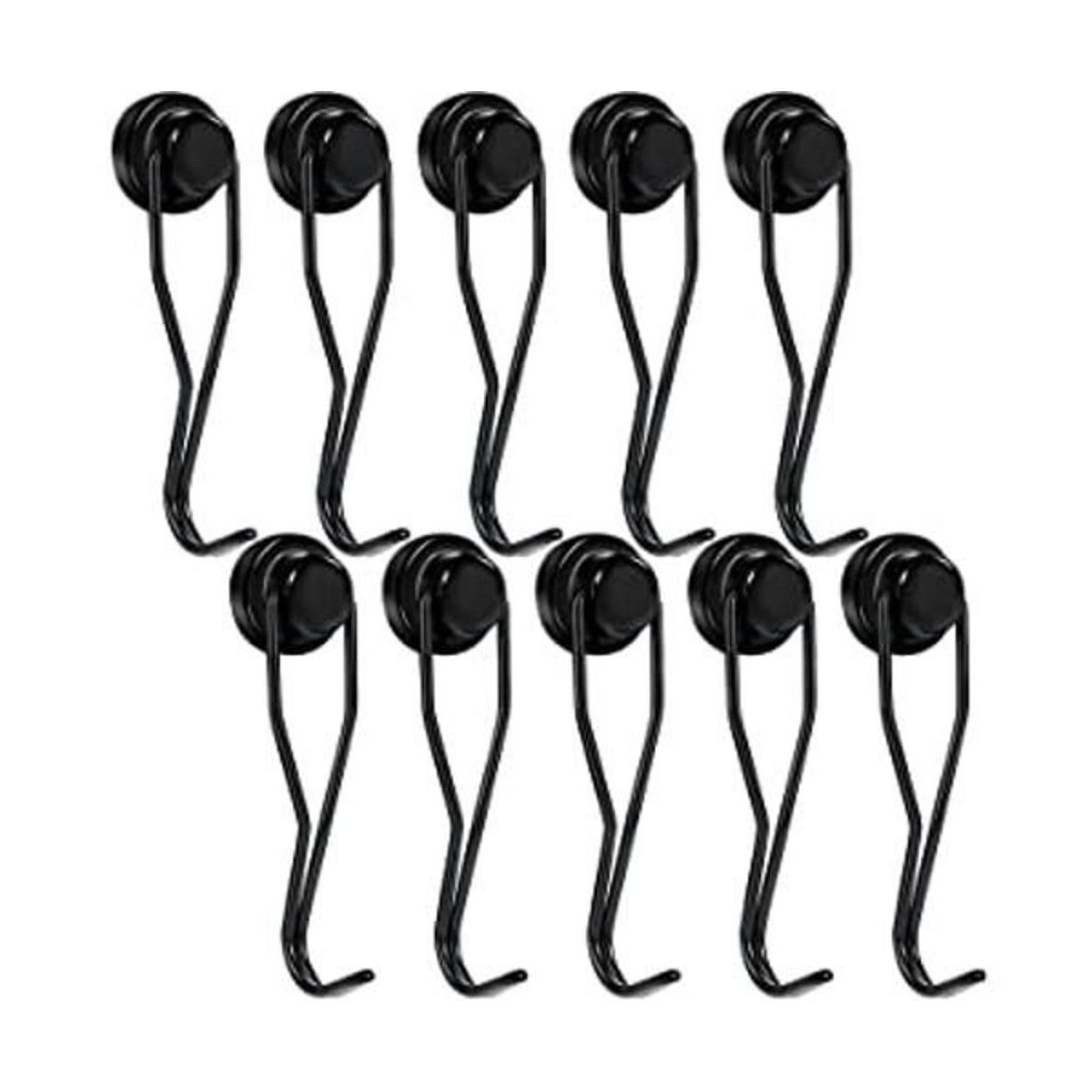 E BAVITE Ganchos magnéticos giratorios color negro 30