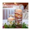 48 cuentas de perlas artificiales para velas flotantes
