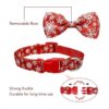Collar de perro de Navidad con pajarita paquete de 2_2