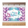Decoraciones de fiesta de cumpleaños de sirena bajo el_1