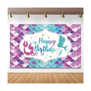Decoraciones de fiesta de cumpleaños de sirena bajo el_1