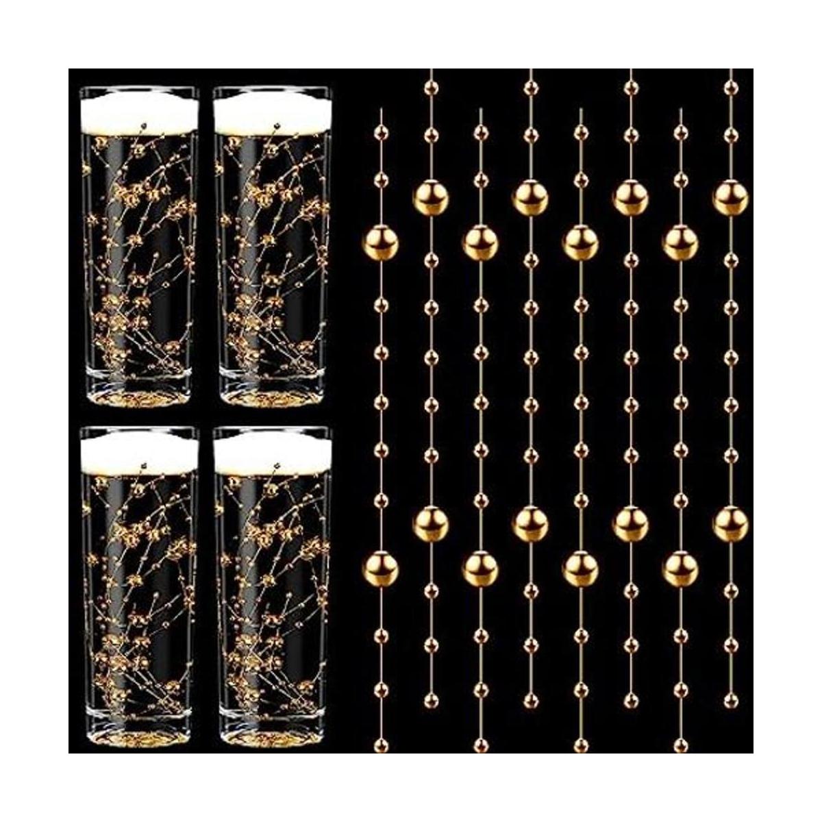 48 cuentas de perlas artificiales para velas flotantes