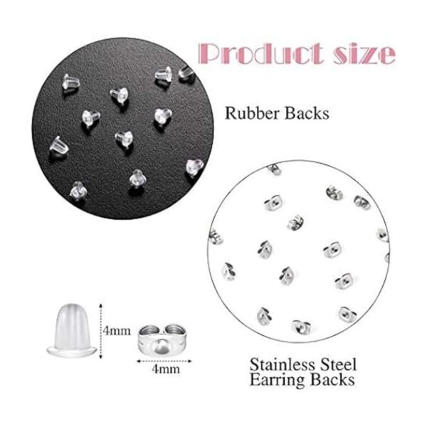 Juego de 200 piezas de bisel de pendientes con 50 piezas