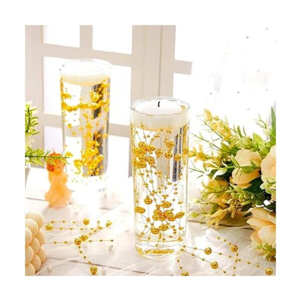 48 cuentas de perlas artificiales para velas flotantes