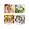 48 cuentas de perlas artificiales para velas flotantes