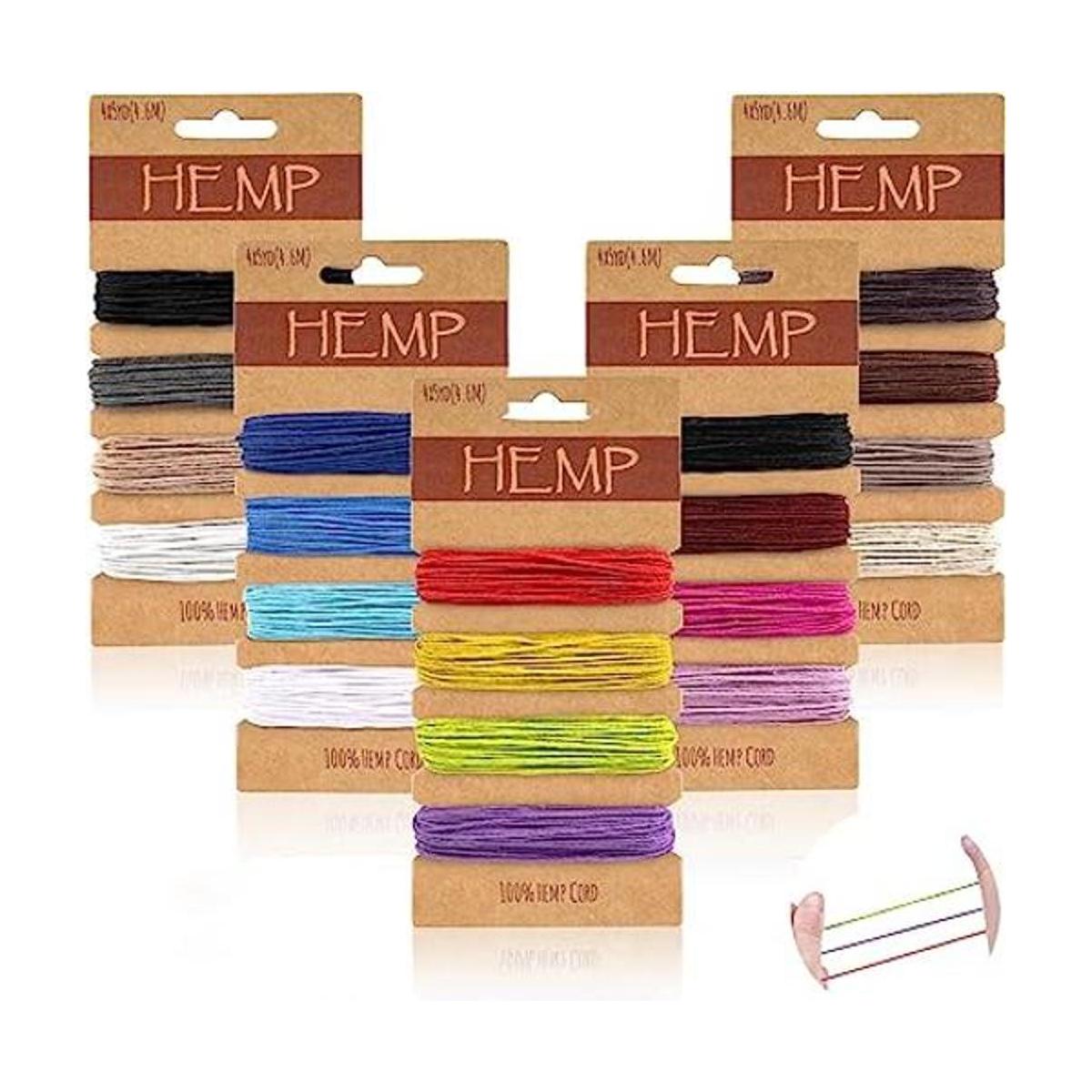 Cordón de hilo de 20 colores para hacer joyas cordón de