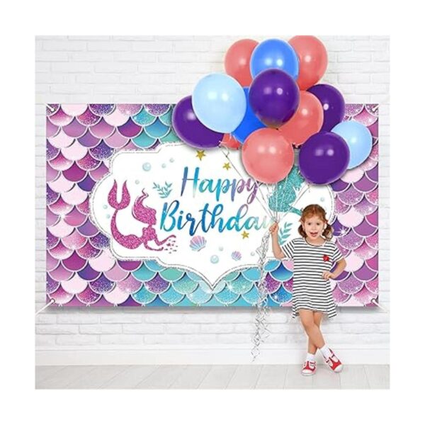 Decoraciones de fiesta de cumpleaños de sirena bajo el_5