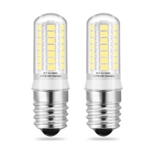 KLG Bombillas LED E17 regulables para horno de microondas