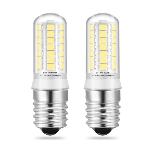 KLG Bombillas LED E17 regulables para horno de microondas