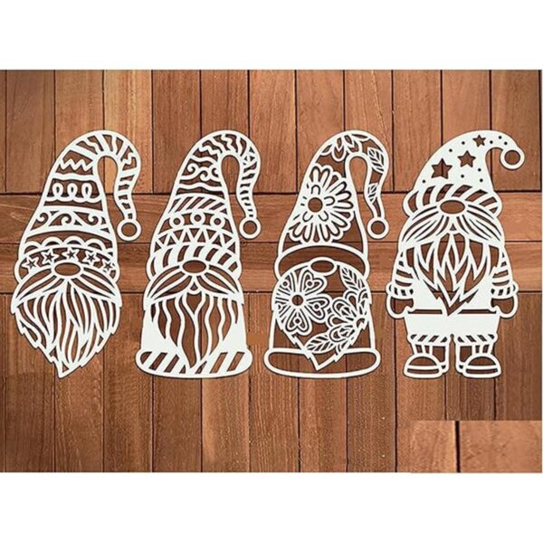 DDeehs 4 piezas de troqueles de Navidad con diseño de Papá_3