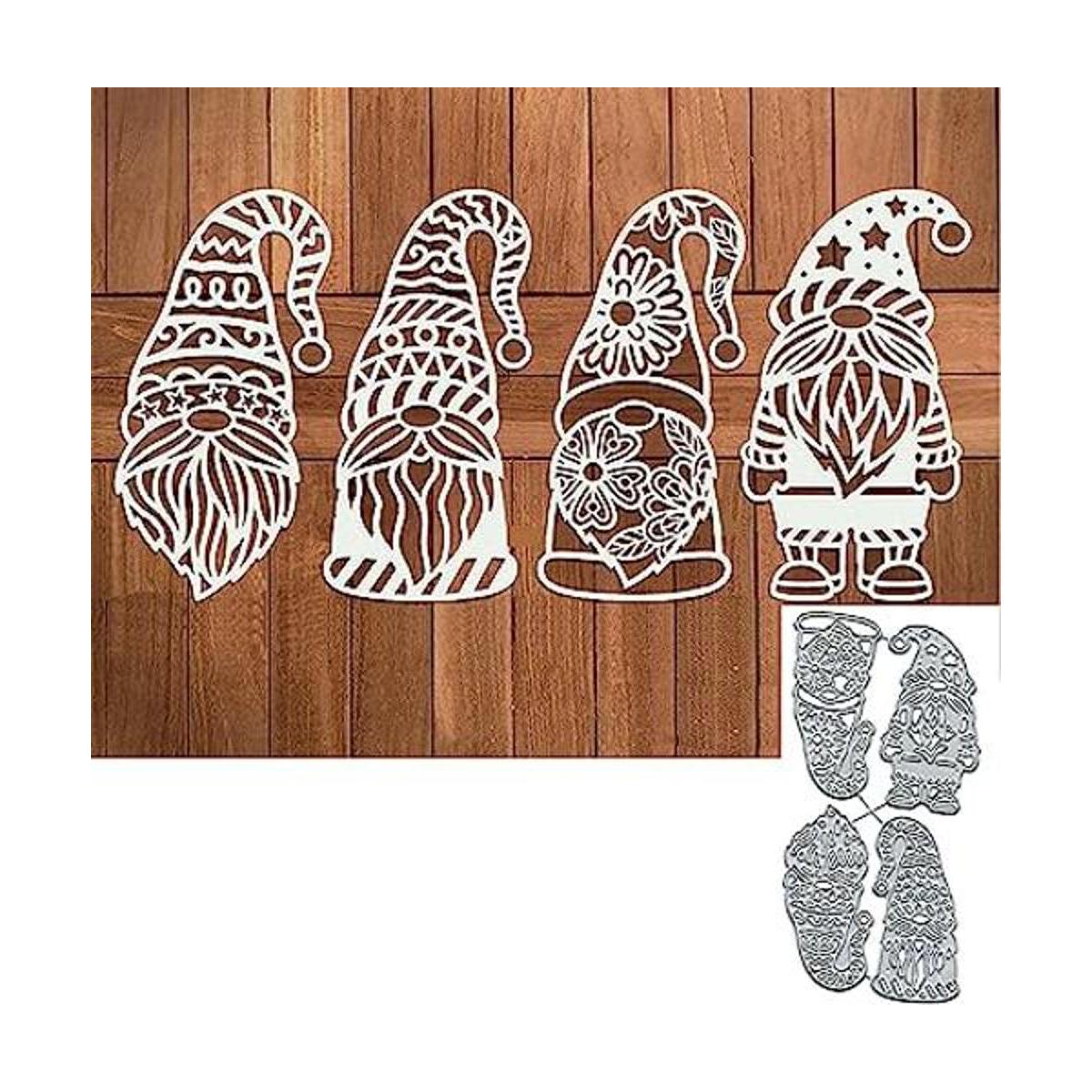 DDeehs 4 piezas de troqueles de Navidad con diseño de Papá