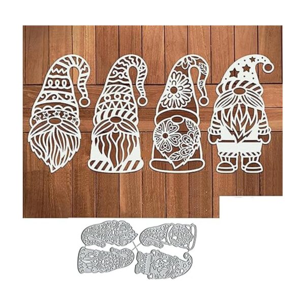 DDeehs 4 piezas de troqueles de Navidad con diseño de Papá_5