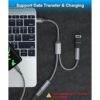 Elebase Adaptador USB macho a doble USB C hembra cable de_5