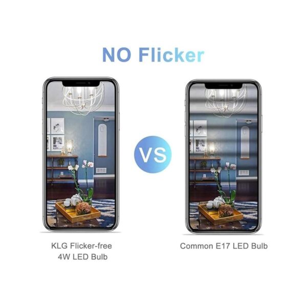 KLG Bombillas LED E17 regulables para horno de microondas