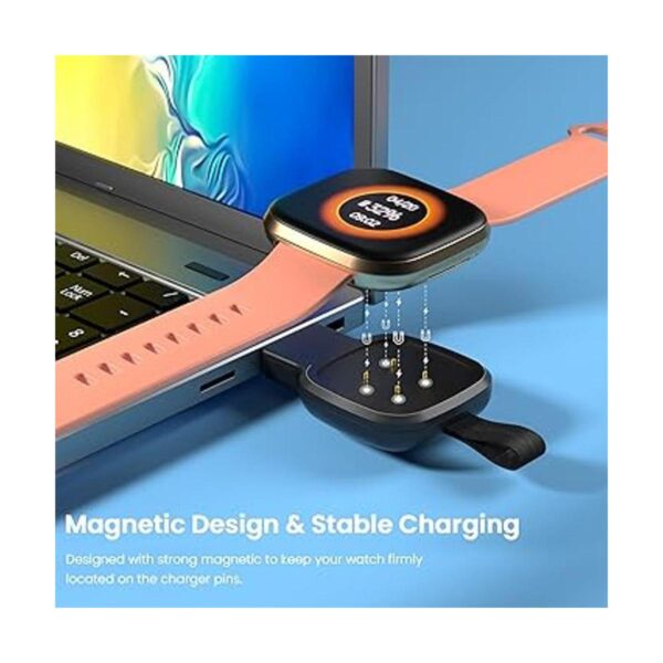 LVFAN Cargador para Fitbit SenseSense 2 Versa 3 4 base_3