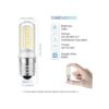 KLG Bombillas LED E17 regulables para horno de microondas
