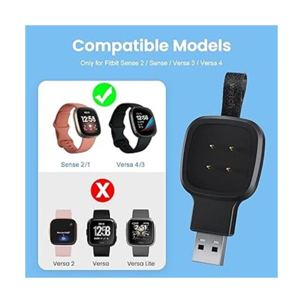 LVFAN Cargador para Fitbit SenseSense 2 Versa 3 4 base_2