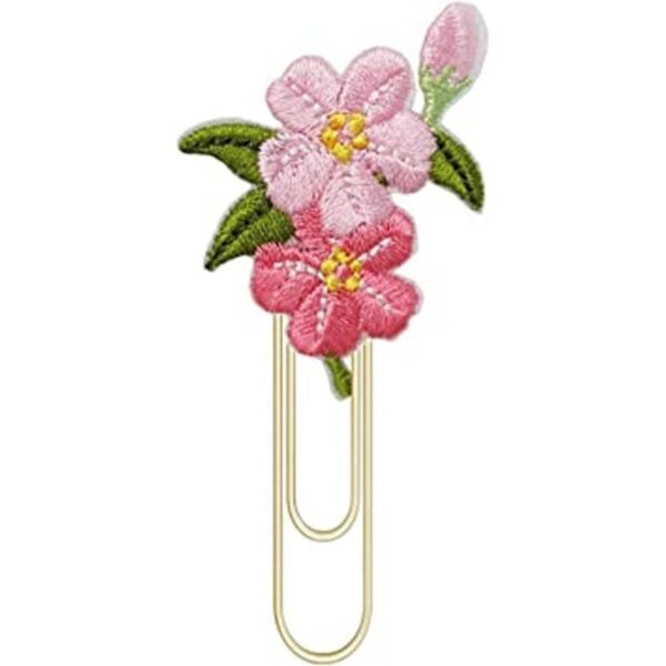 Clips de papel para planificador de flores de cerezo_1