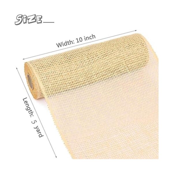 MIKIMIQI Deco Mesh Cinta decorativa de malla de poliéster