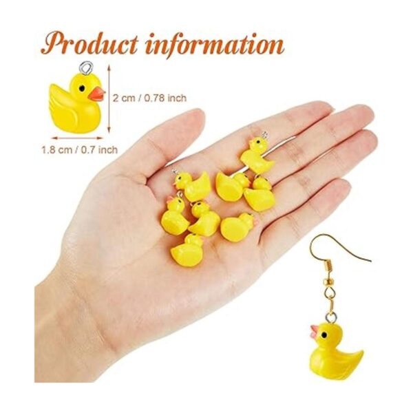 Jetec 40 piezas de dijes de slime de patos de resina