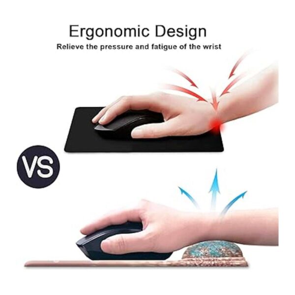 HOPONY Alfombrilla de mouse ergonómica con soporte para_2