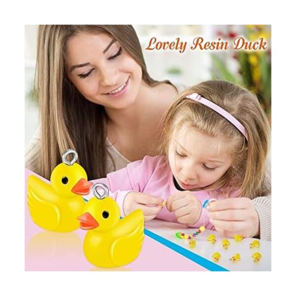 Jetec 40 piezas de dijes de slime de patos de resina