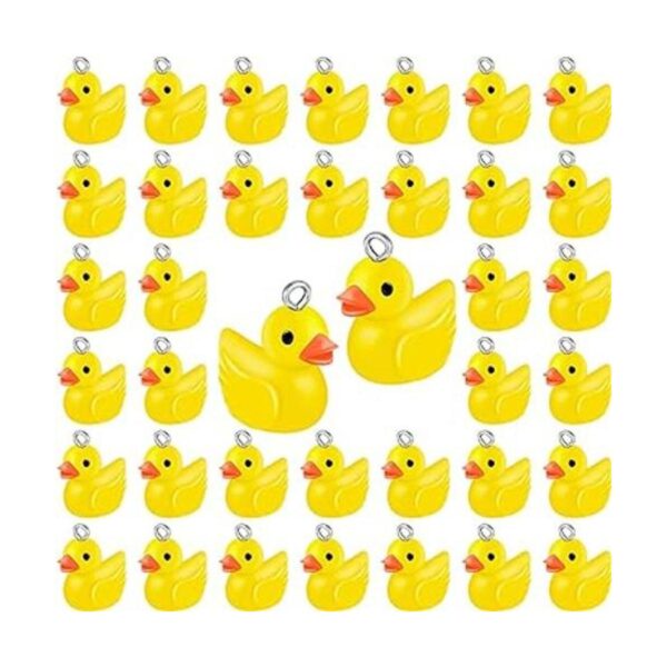 Jetec 40 piezas de dijes de slime de patos de resina