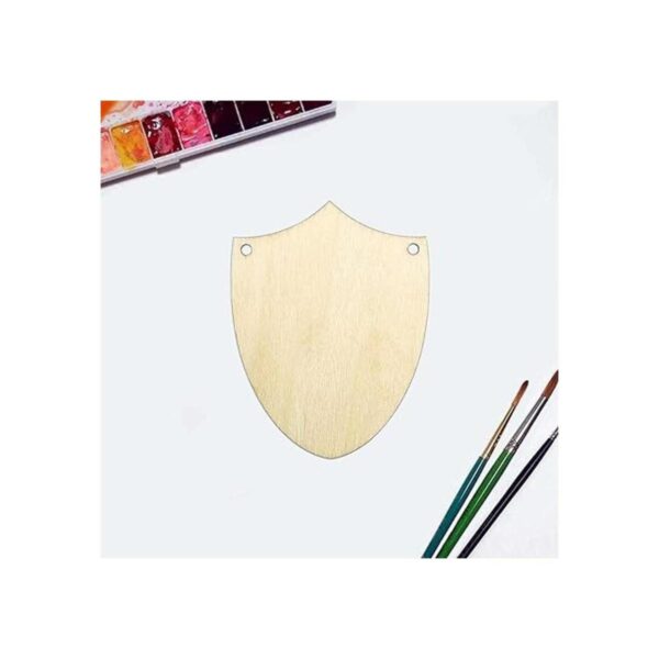 Escudo de madera recortada DIY Artesanía en forma de