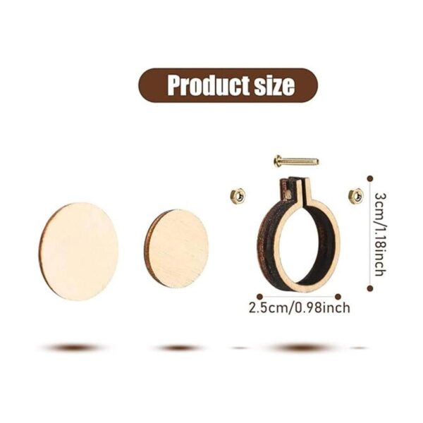 Mini aro de bordado mini aro de madera aro redondo de
