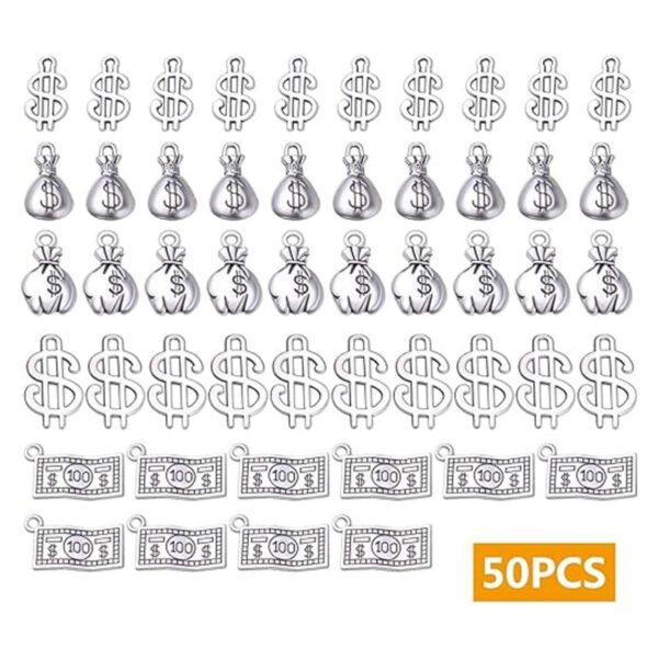 Hmjpng 50 colgantes de aleación tibetana de dólar de plata