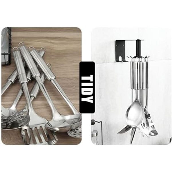 Ganchos giratorios de cocina montados en la pared para