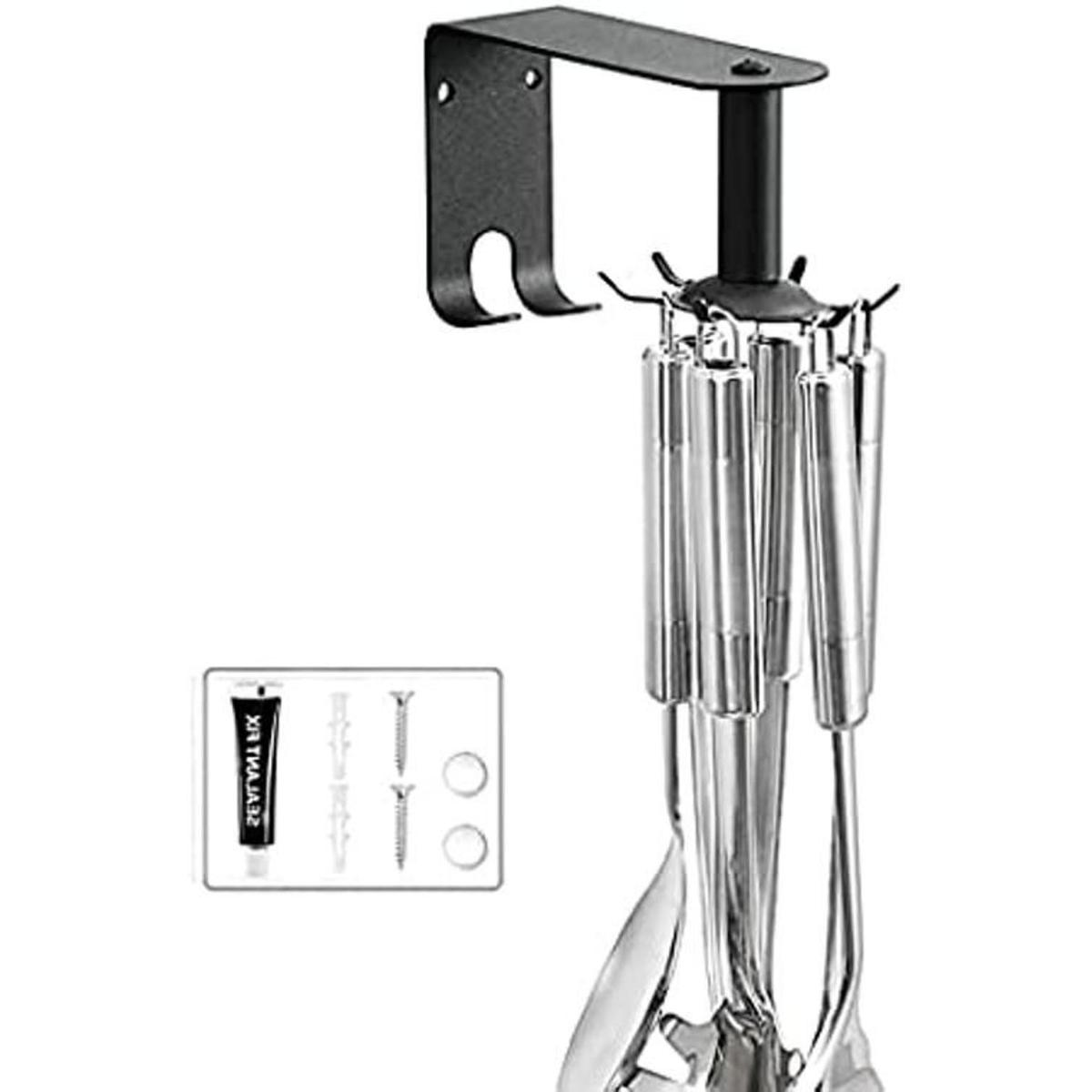 Ganchos giratorios de cocina montados en la pared para