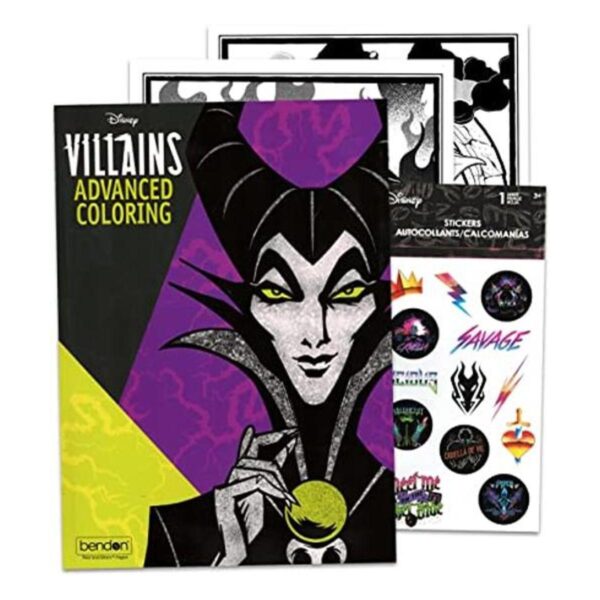 Disney Villains Juego de libro para colorear y_1