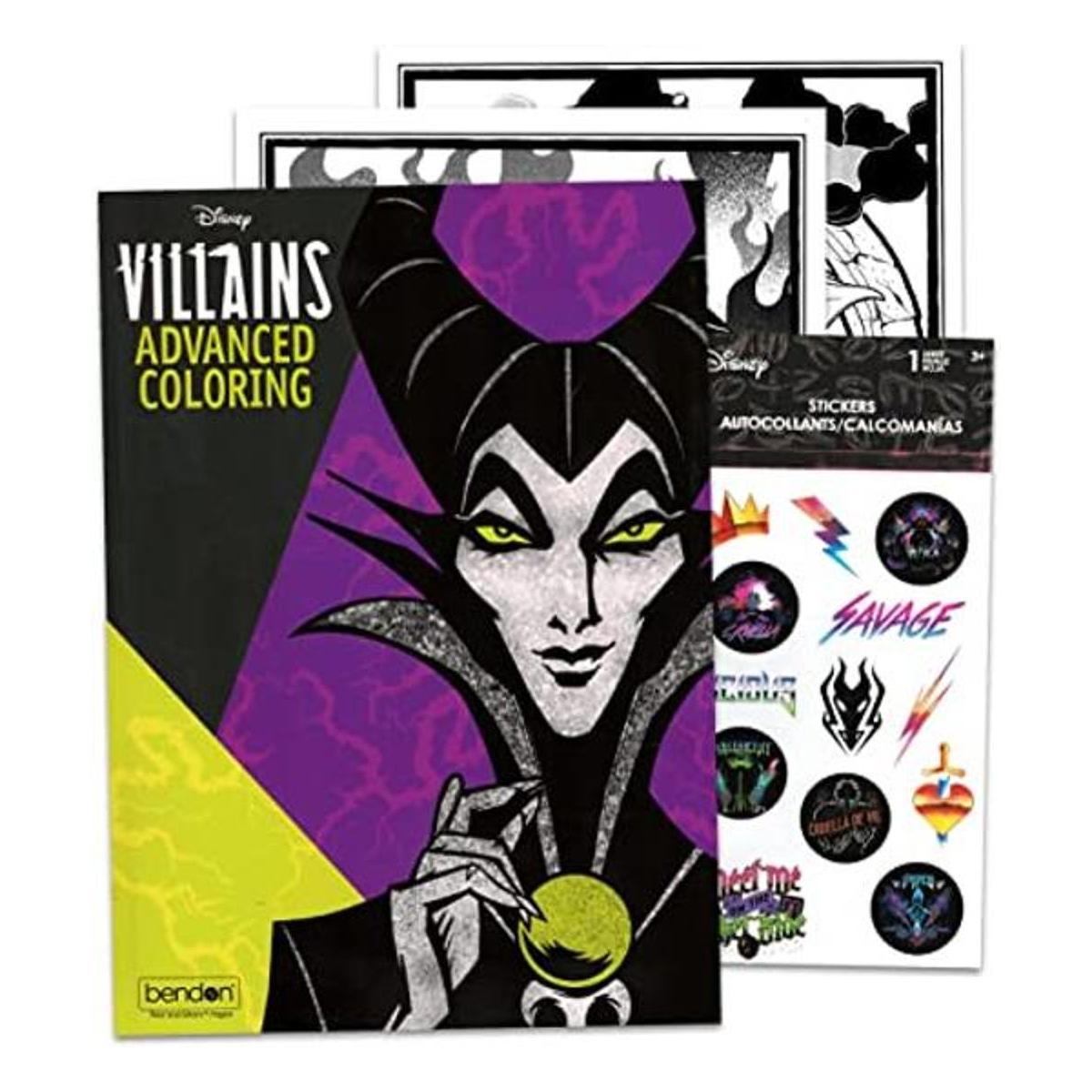 Disney Villains Juego de libro para colorear y