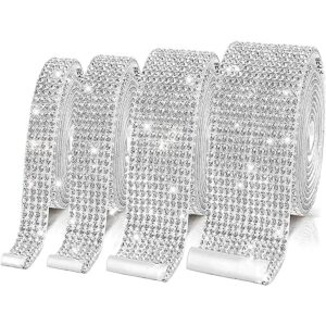4 rollos de cinta autoadhesiva con diamantes de imitación_1