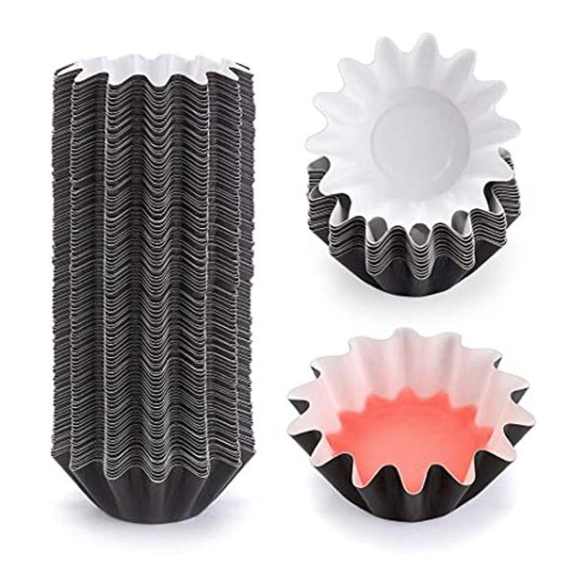 JUXYES Pack de 100 bandejas reutilizables para