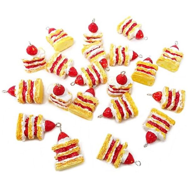 Honbay 20 encantos de la torta de la fresa lindos de los