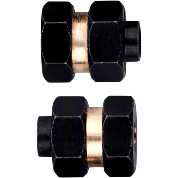 4 piezas de latón extendido 0.276 in Hex Wheel Hub_4