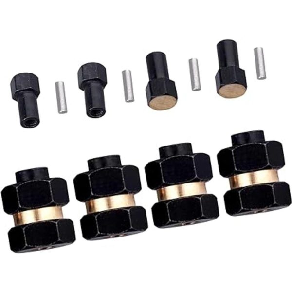 4 piezas de latón extendido 0.276 in Hex Wheel Hub_2