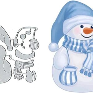 Troqueles de corte de metal con muñeco de nieve diseño de