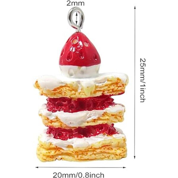Honbay 20 encantos de la torta de la fresa lindos de los