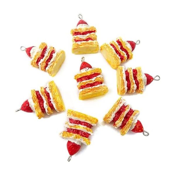 Honbay 20 encantos de la torta de la fresa lindos de los