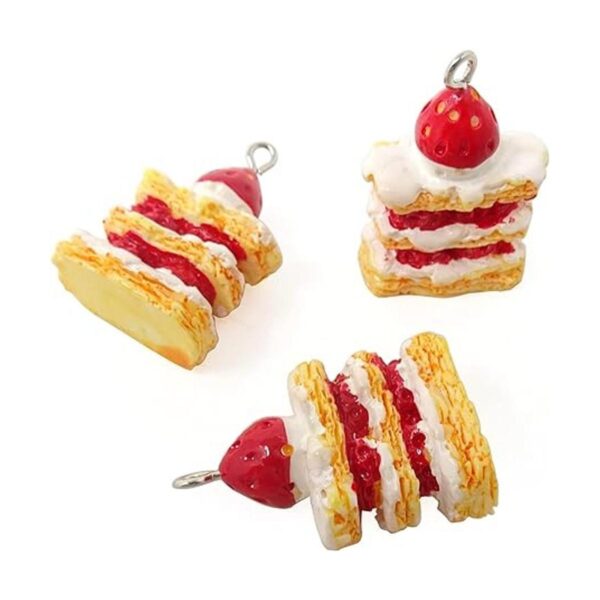 Honbay 20 encantos de la torta de la fresa lindos de los