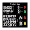 Troqueles de corte OOTSR para tarjetas 26 letras del