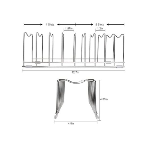Organizador de tapa para ollas soporte para tapa de olla