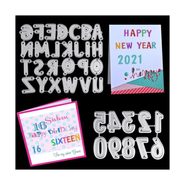 Troqueles de corte OOTSR para tarjetas 26 letras del