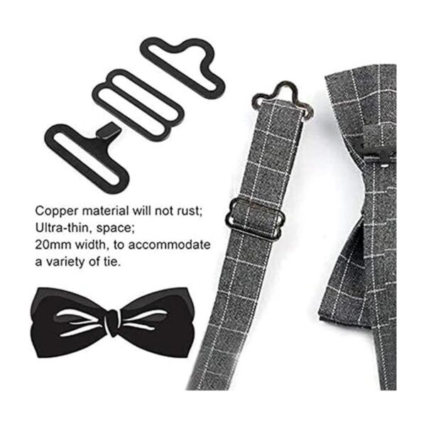 Eoutstanding Cravat Clip 50 Set Metal Pajarita Hardware_3
